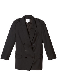 Goop Label Sam Double Breasted Blazer In Black Size 10