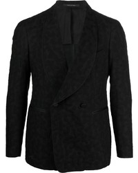 Tagliatore Leopard Print Double Breasted Blazer