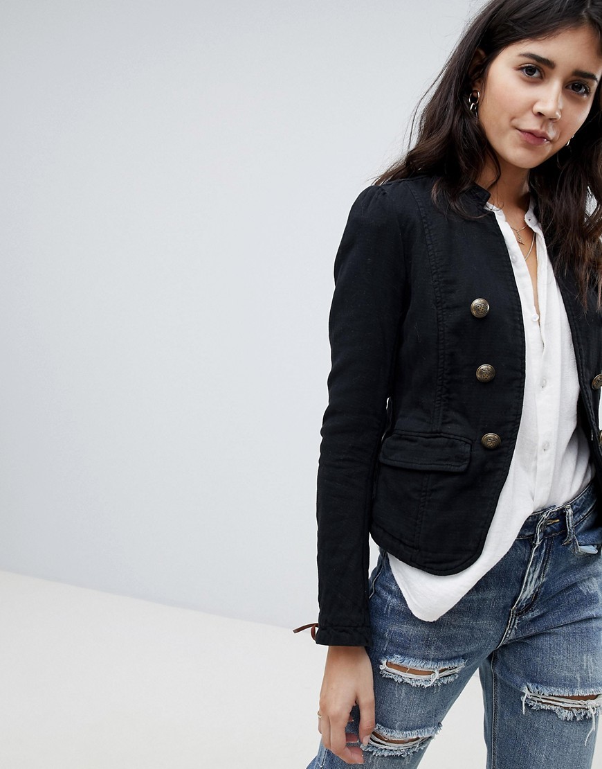 clean up completely details Free People Military Blazer, $86 | Asos | Lookastic