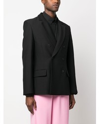 Valentino Notched Lapel Double Breasted Blazer