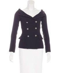 Faith Connexion Off The Shoulder Double Breasted Blazer