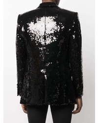 Balmain Sequin Embellished Double Breasted Blazer
