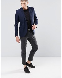 ONLY & SONS Skinny Double Breasted Blazer With Stretch
