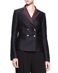 The Row Double Breasted Bicolor Blazer