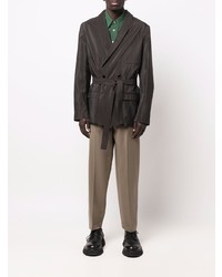 Lemaire Tie Waist Double Breasted Blazer