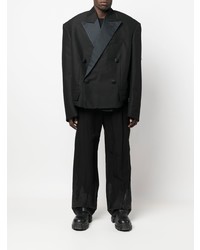 Balenciaga Tuxedo Oversized Shoulders Blazer