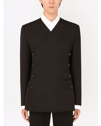 Dolce & Gabbana Wrap Style Side Button Blazer