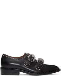 Givenchy Black Studded Monk Strap Shoes