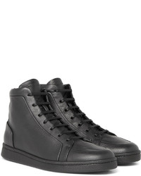 Balenciaga Urban High Textured Leather High Top Sneakers