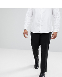 ASOS DESIGN Asos Plus Slim Tuxedo Suit Trousers In Black