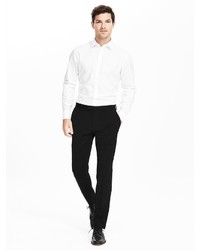 Banana Republic Modern Slim Black Wool Suit Trouser