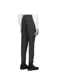 Tiger of Sweden Black And Grey Wool Tilman Trousers