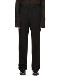 Ann Demeulemeester Black Brushed Wool Vincent Trousers