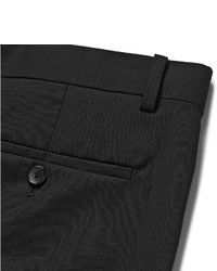 Theory Black Marlo Slim Fit Stretch Wool Suit Trousers
