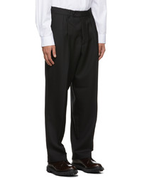 mfpen Black Pinstripe Classic Trousers