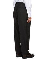 mfpen Black Pinstripe Classic Trousers