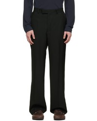 Second/Layer Black Relaxed Primo Trousers
