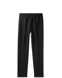 Acne Studios Black Ryder Tapered Wool And Mohair Blend Trousers