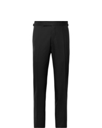 Tom Ford Black Shelton Slim Fit Wool Suit Trousers