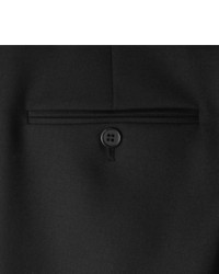 Saint Laurent Black Slim Fit Wool Suit Trousers