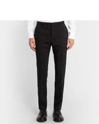 Lanvin Black Slim Fit Wool Suit Trousers