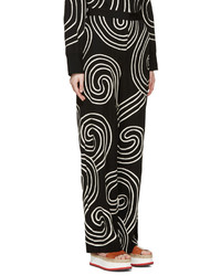 Stella McCartney Black Swirl Ribbon Trousers