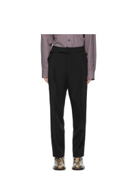 Dries Van Noten Black Wool Trousers