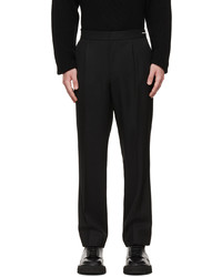 Solid Homme Black Zipper Trousers