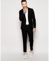 Asos Brand Skinny Fit Suit Pants In Seersucker