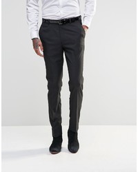 Asos Brand Slim Suit Pants In Black Tonic