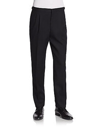 Burberry Pleated Wool Trousers