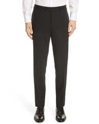 Canali Classic Fit Solid Stretch Wool Dress Pants