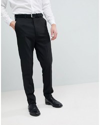 ASOS DESIGN Full Length Tapered Smart Trousers In Black