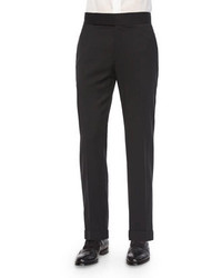 Armani Collezioni G Line Formal Tuxedo Trousers Black