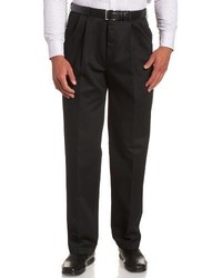 Haggar Work To Weekend No Iron Pleat Front Pant With Hidden Expandable Waist