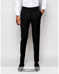 Hart Hollywood By Nick Hart 100% Wool Suit Pants In Slim Fit