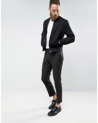 Selected Homme Skinny Suit Pants In Stretch In Black
