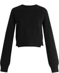 Haider Ackermann Invidia Asymmetric Hem Wool Blend Sweater