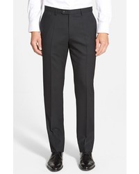 BOSS Leicester Flat Front Solid Trousers
