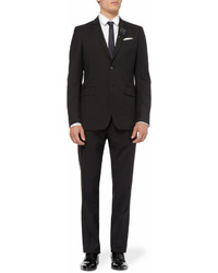 Burberry London Black Relaxed Fit Wool Suit Trousers