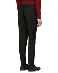 Burberry London Black Wool Stirling Trousers