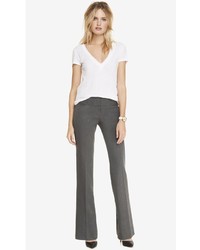 Express Low Rise Flare Wide Waistband Editor Pant