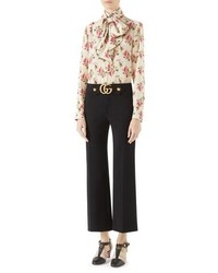 Gucci Marmont Stretch Jersey Crop Pants