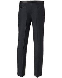 Savile Row Modern Fit Black Tuxedo Pants