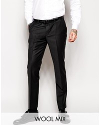 Noose Monkey Noose Monkey Tuxedo Suit Pants With Stretch In Super Skinny Fit