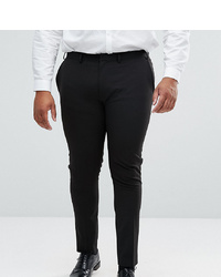 ASOS DESIGN Plus Super Skinny Fit Suit Trousers In Black