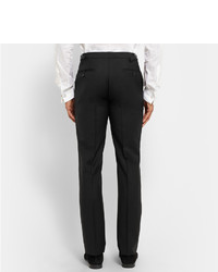 Hackett Satin Trimmed Wool And Mohair Blend Tuxedo Trousers