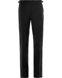 Hackett Satin Trimmed Wool And Mohair Blend Tuxedo Trousers