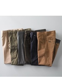 BOSS Sharp Slim Fit Flat Front Wool Trousers