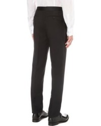 Canali Silk Trims Wool And Mohair Blend Trousers